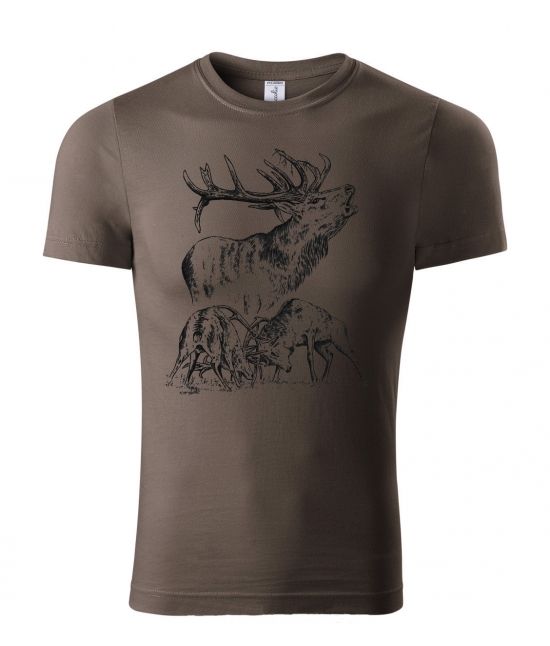 Pánské tričko - Souboj jelenů